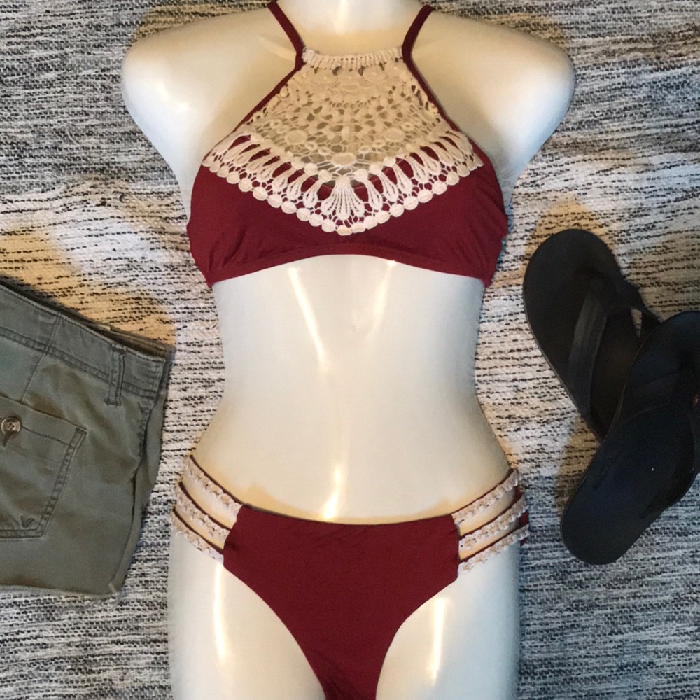 Everything But Water / Lace Bikini Set